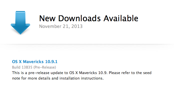 os x mavericks 10.9 download for mac os x