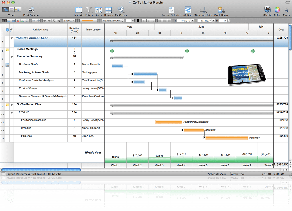 simplest project management tool for mac?